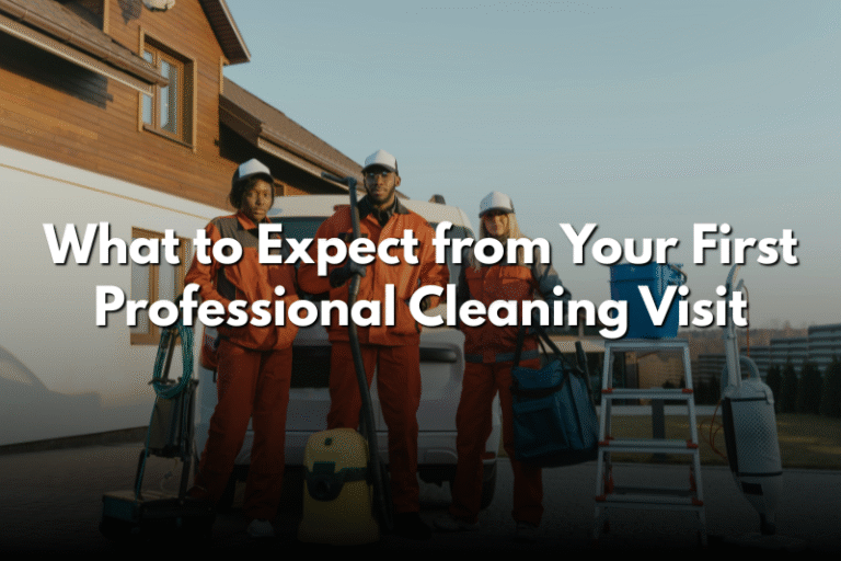 What to Expect from Your First Professional Cleaning Visit